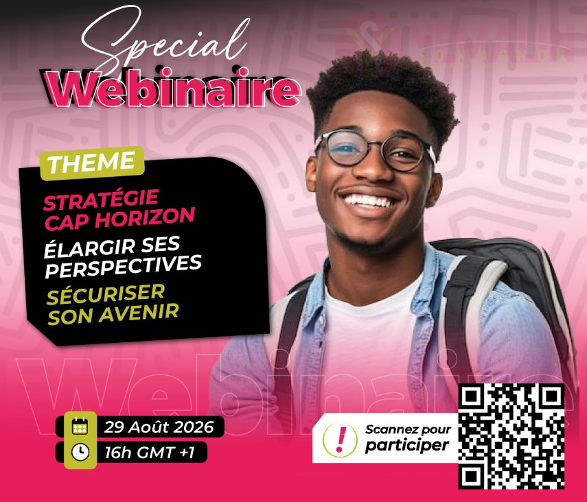 Affiche du Webinaire Sous-Régional d'Orientation — 29 août 2026, 16h GMT+1