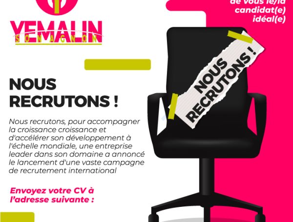 Lancement d’un recrutement international dans plusieurs secteurs